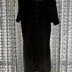 French Connection Sage Green Dress with Gold details